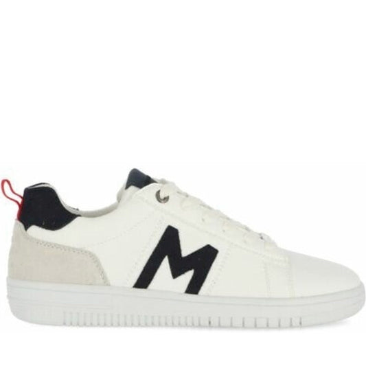 Mexx Mens White Navy joah shoes | Vilbury London