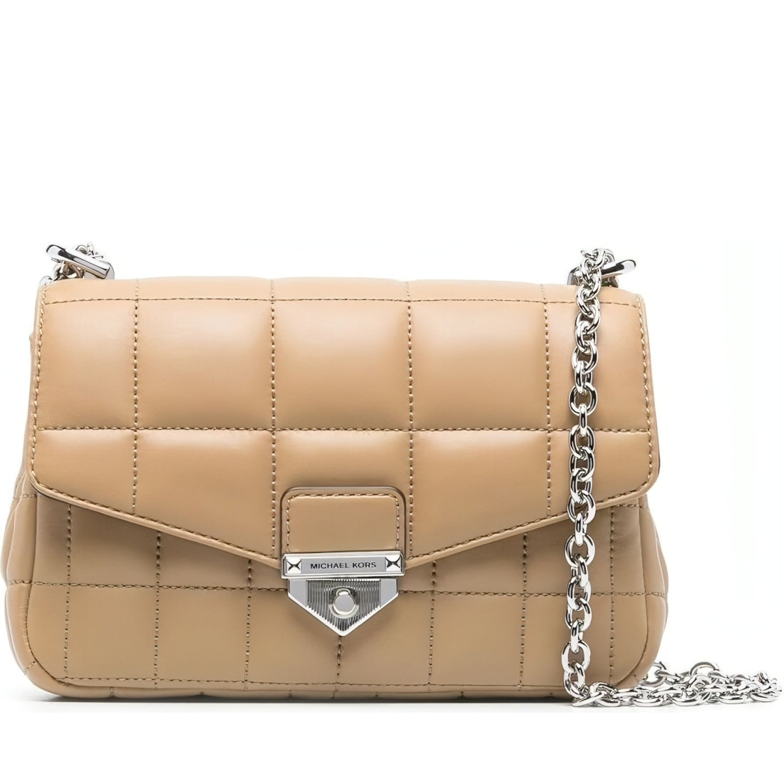 Michael Kors womens camel sm chain shoulder bag | Vilbury London