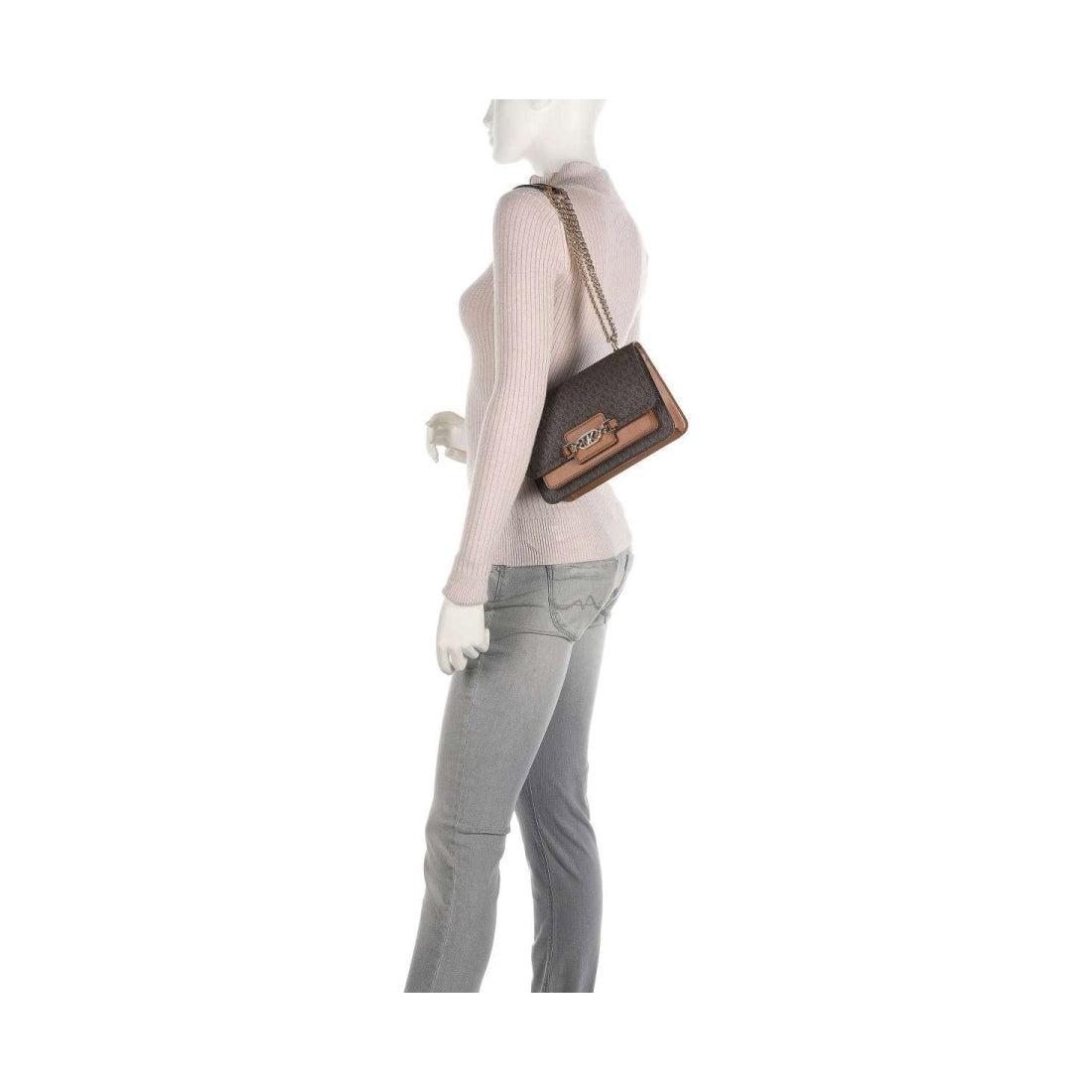 Michael Kors Womens Brn Acorn lg shoulder shoulder bags | Vilbury London
