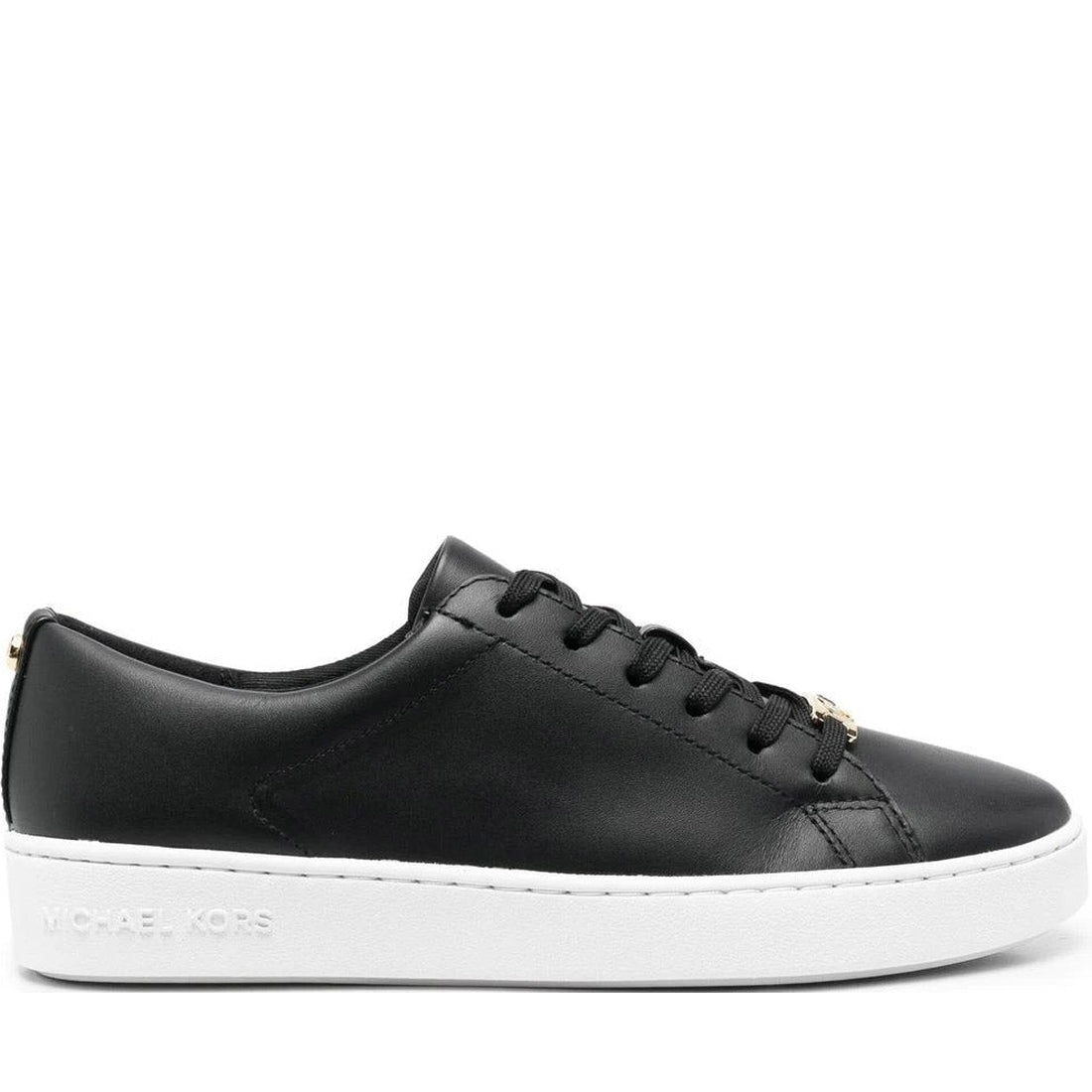 Michael Kors womens Black keaton lace up trainers | Vilbury London