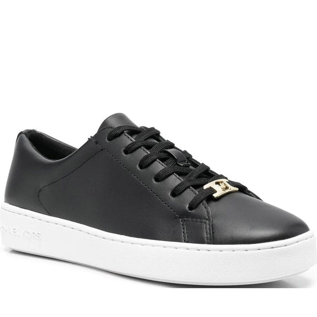 Michael Kors womens Black keaton lace up trainers | Vilbury London