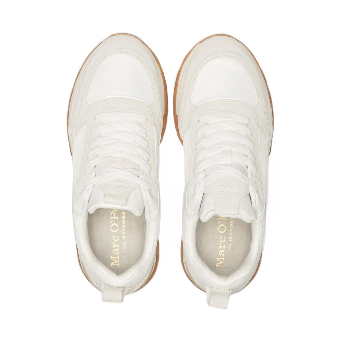 Marc O'Polo Mens White White peter shoes | Vilbury London