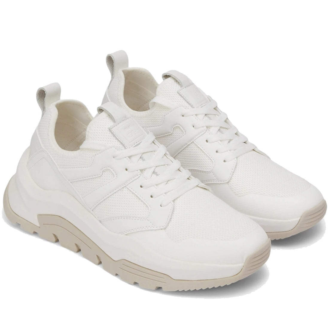 Marc O'Polo Mens Offwhite timber shoes | Vilbury London