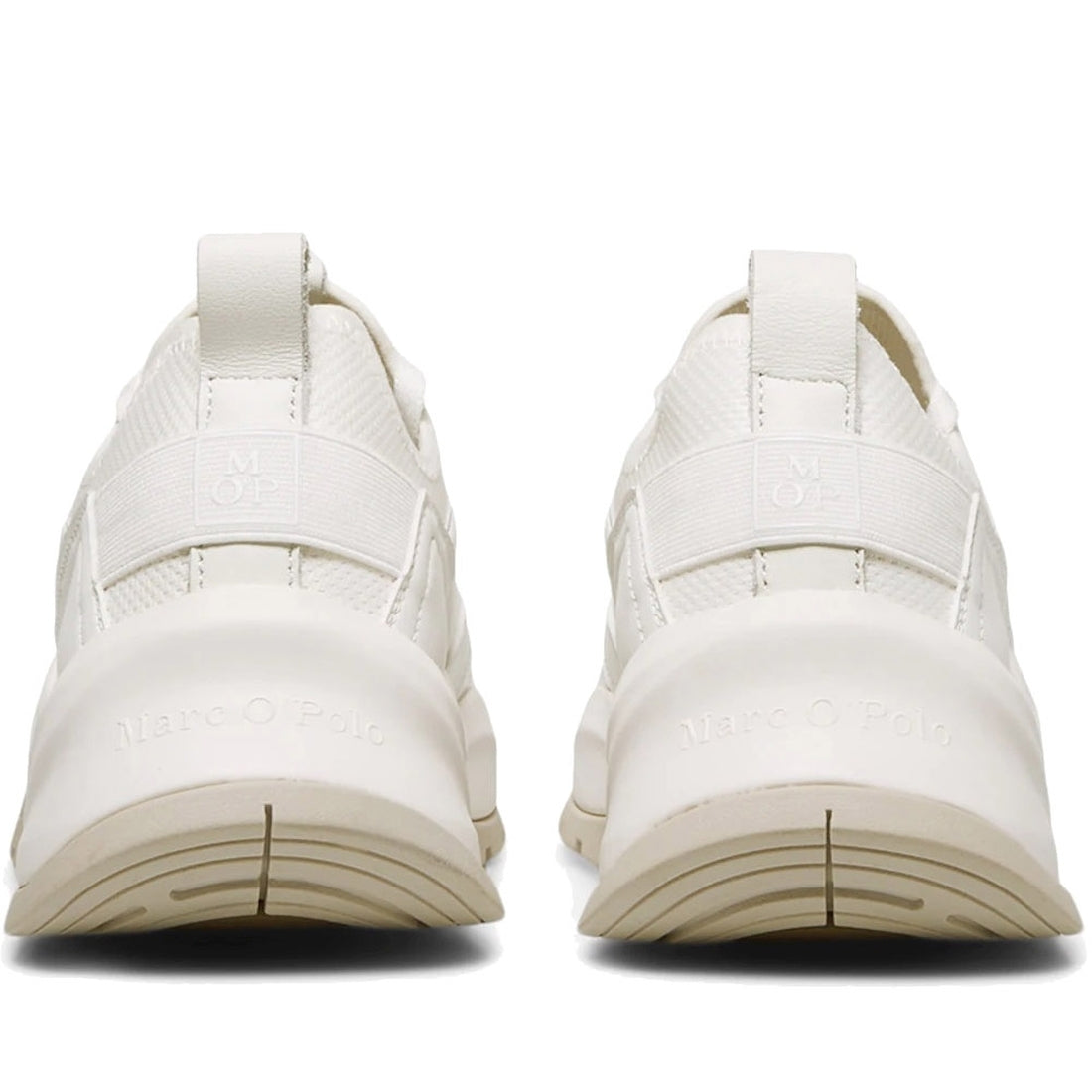 Marc O'Polo Mens Offwhite timber shoes | Vilbury London