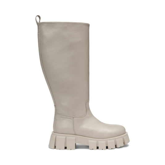 Marc O'Polo womens light taupe casual closed boots | Vilbury London
