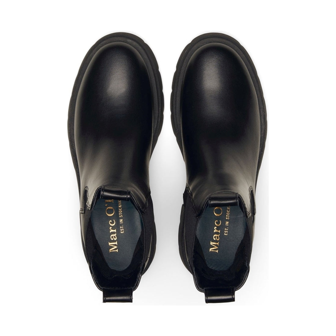 Marc O'Polo womens black casual closed booties | Vilbury London