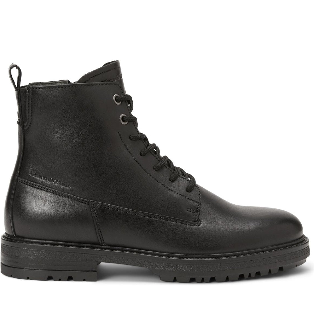 Marc O'Polo mens black casual closed booties | Vilbury London