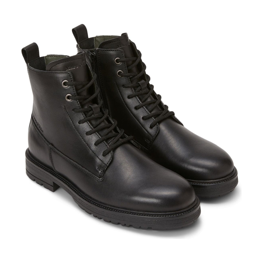 Marc O'Polo mens black casual closed booties | Vilbury London