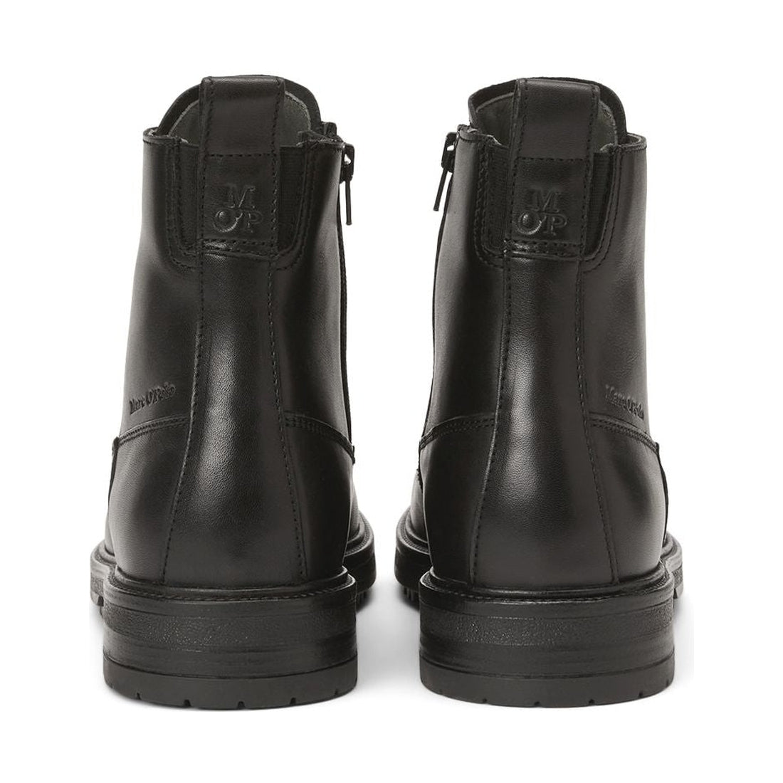 Marc O'Polo mens black casual closed booties | Vilbury London