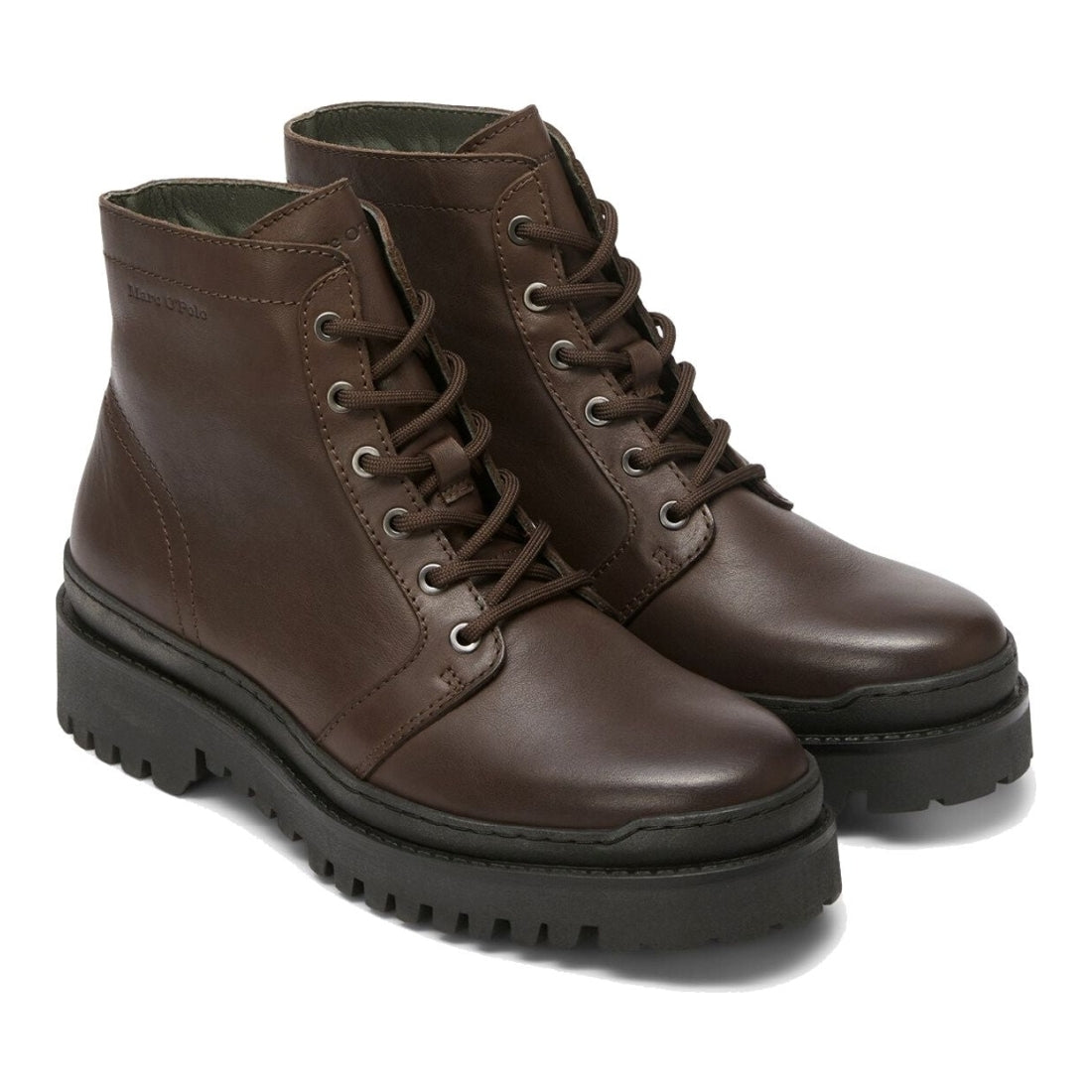 Marc O'Polo mens coffee casual closed booties | Vilbury London