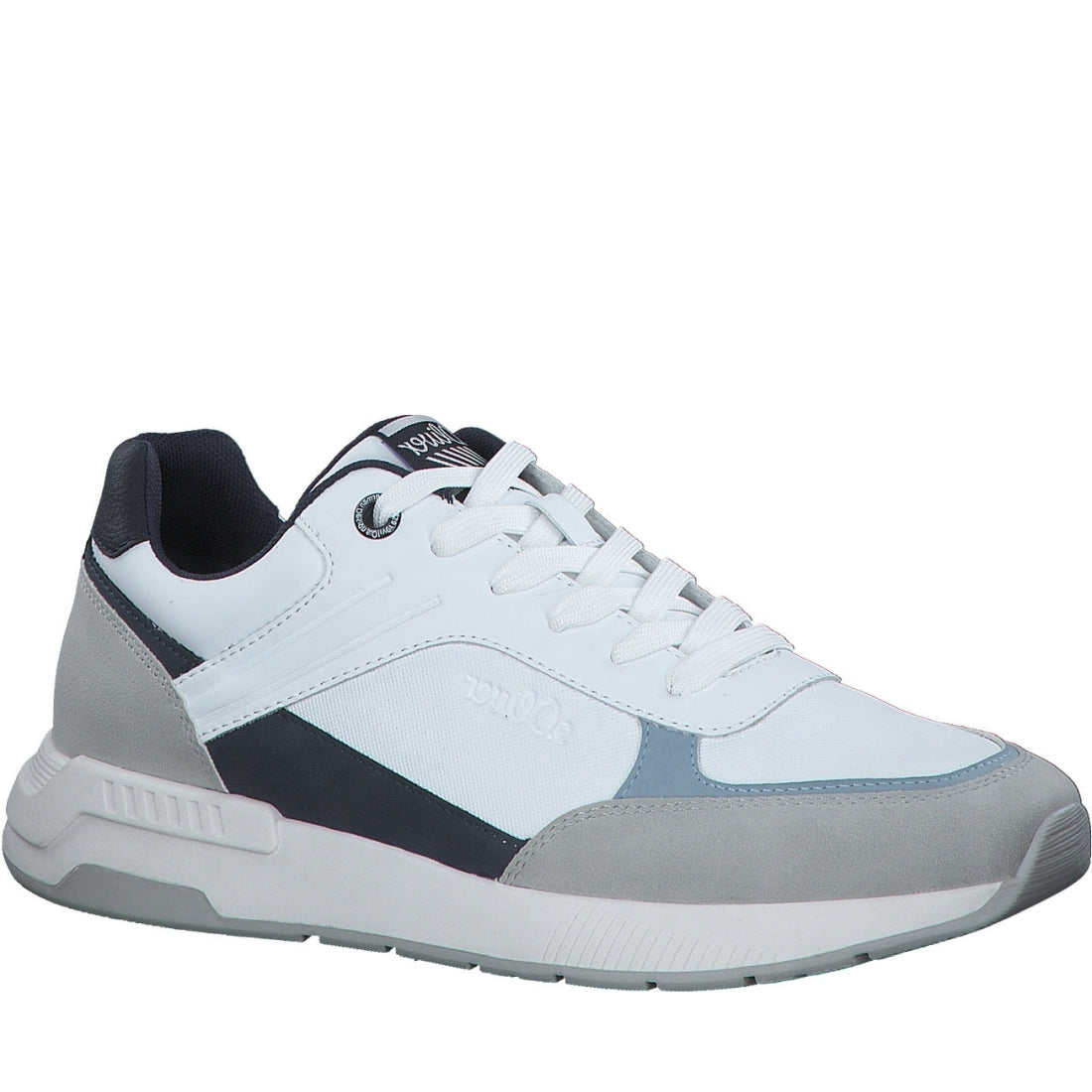 s.Oliver mens white casual closed sport shoe | Vilbury London