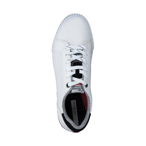 s.Oliver mens white casual closed sport shoe | Vilbury London