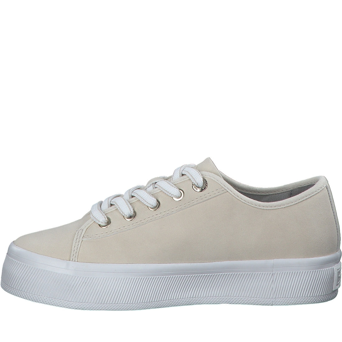 s.Oliver womens beige casual closed sport shoe | Vilbury London