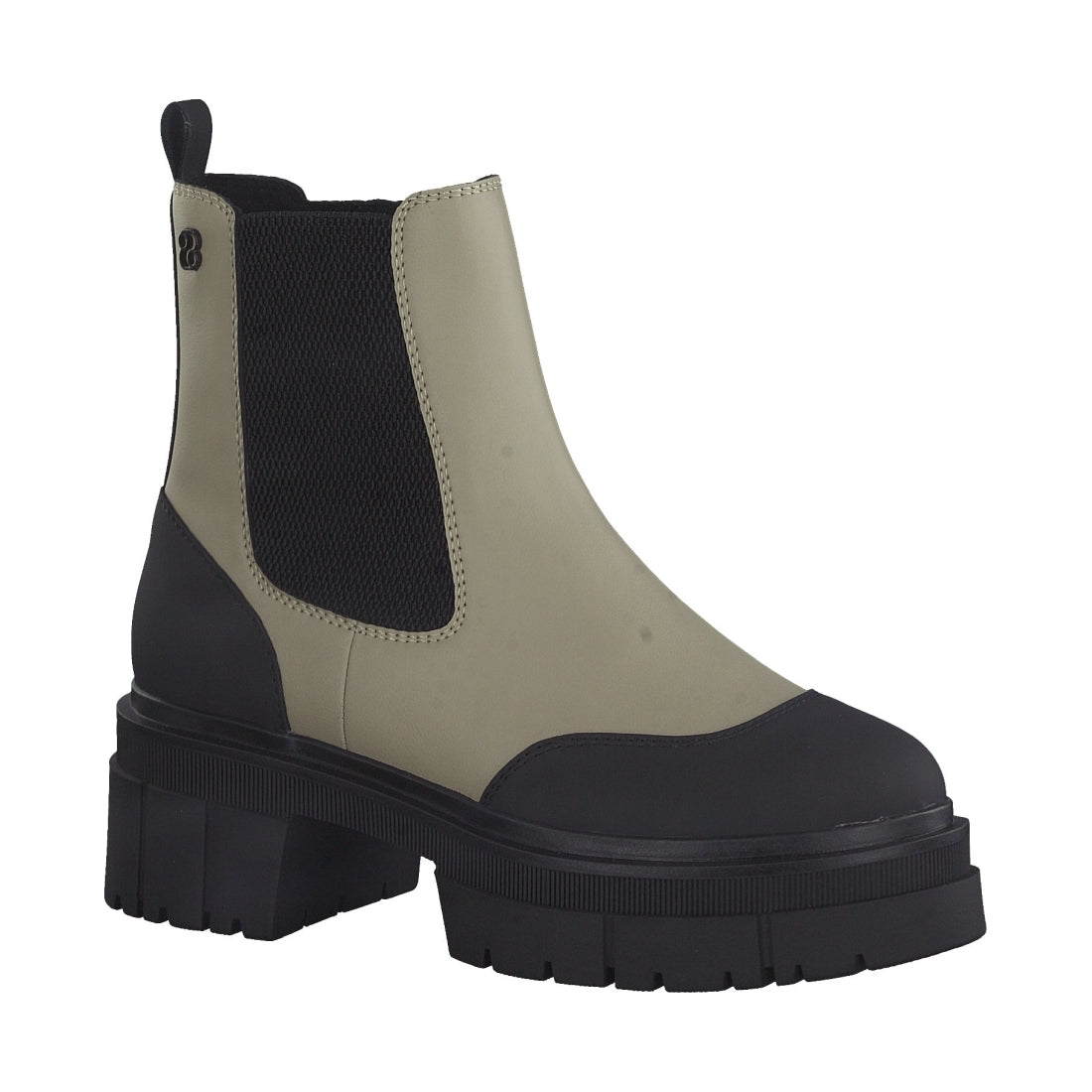 s.Oliver womens green casual closed booties | Vilbury London