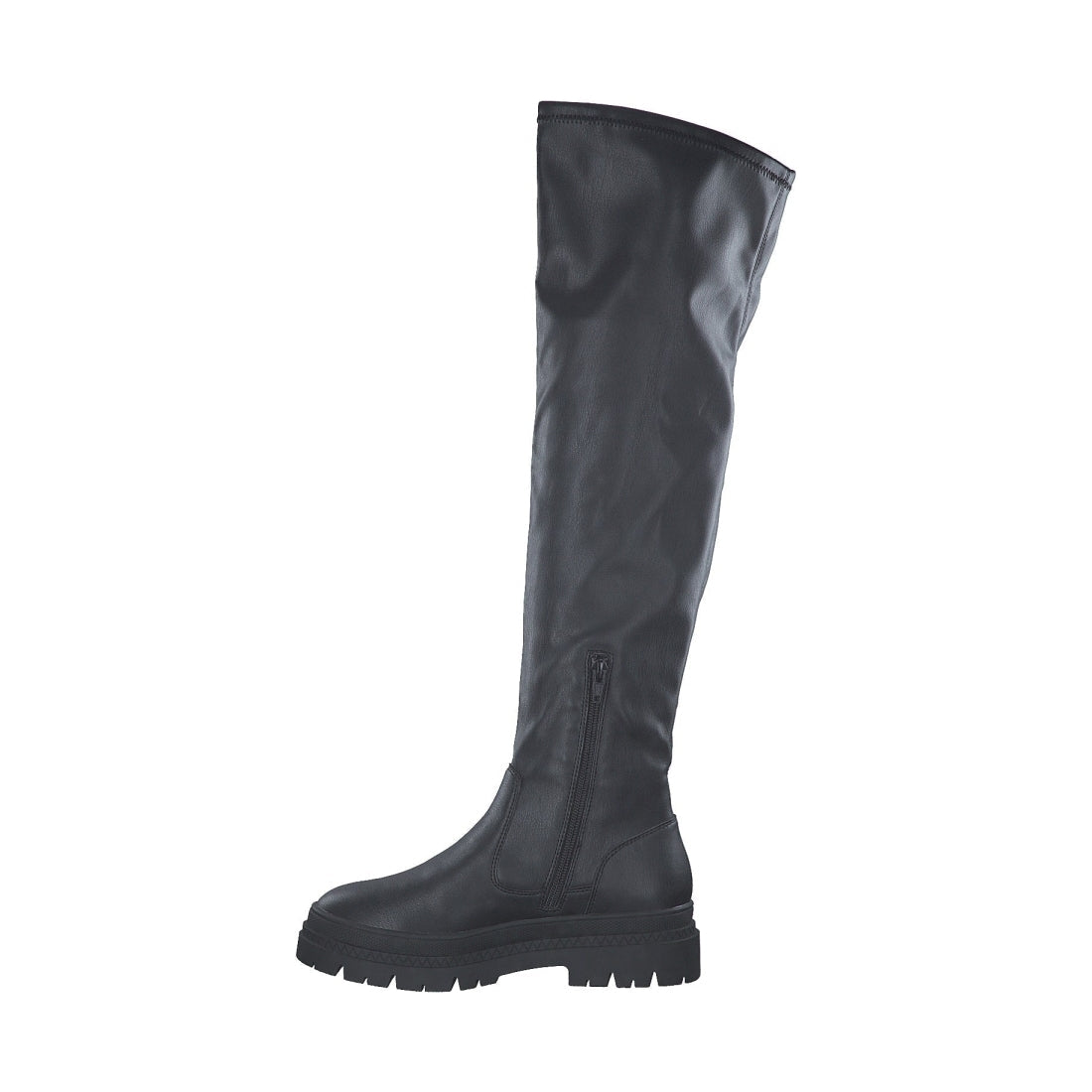 s.Oliver womens black casual closed boots | Vilbury London