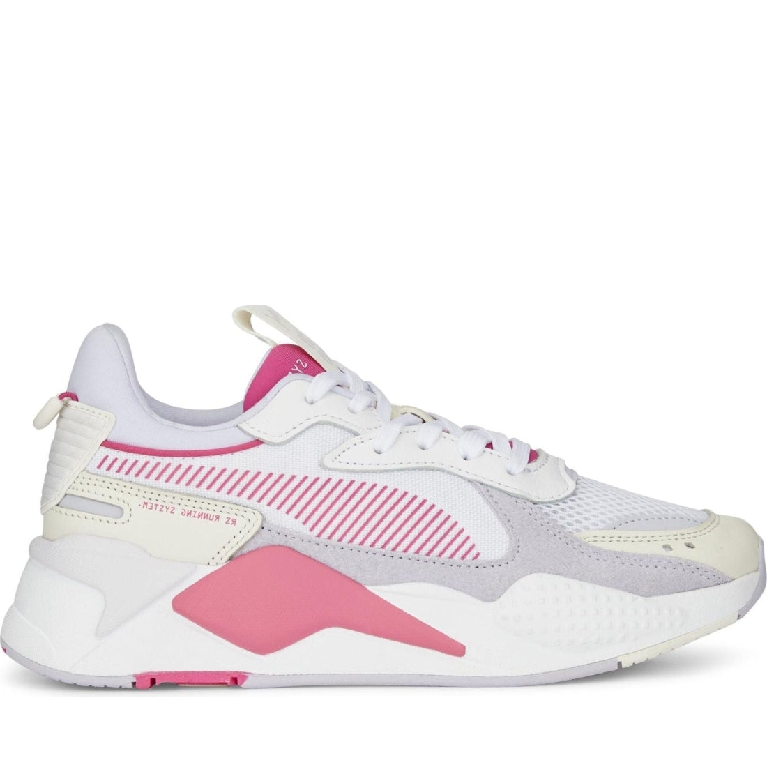 Puma womens white lavender rs-x reinvention sport shoe | Vilbury London