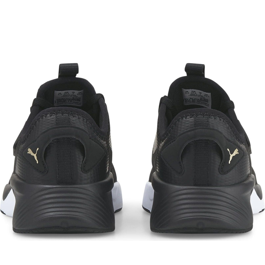 Puma womens black gold retaliate 2 sport shoe | Vilbury London