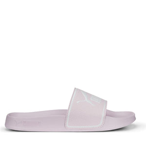 Puma womens pearl pink white leadcat 2.0 slippers | Vilbury London