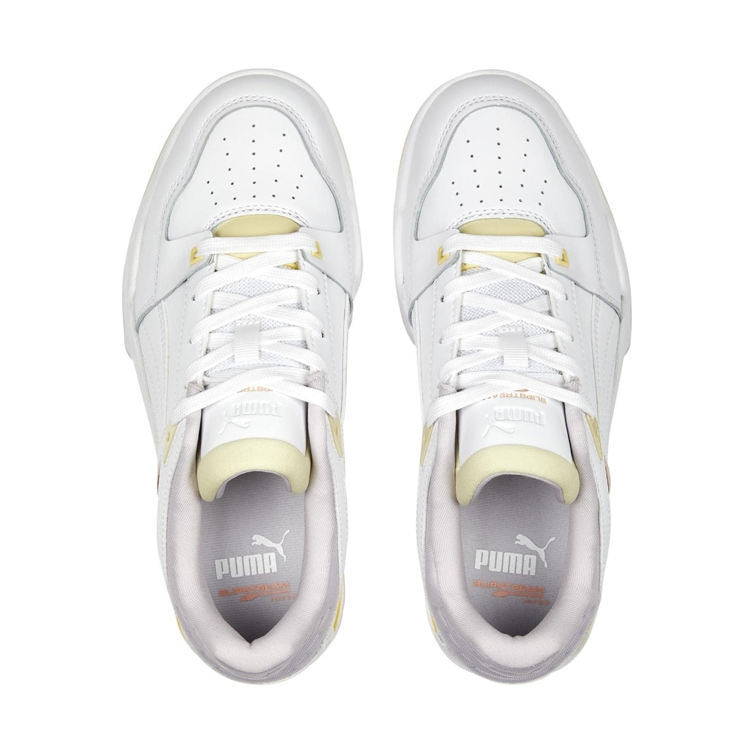 Puma womens white lavender slipstream sport shoe | Vilbury London