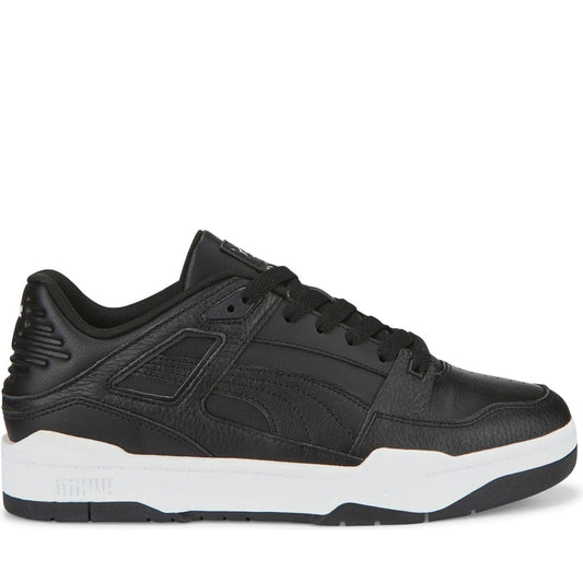 Puma mens black white slipstream sport shoe | Vilbury London