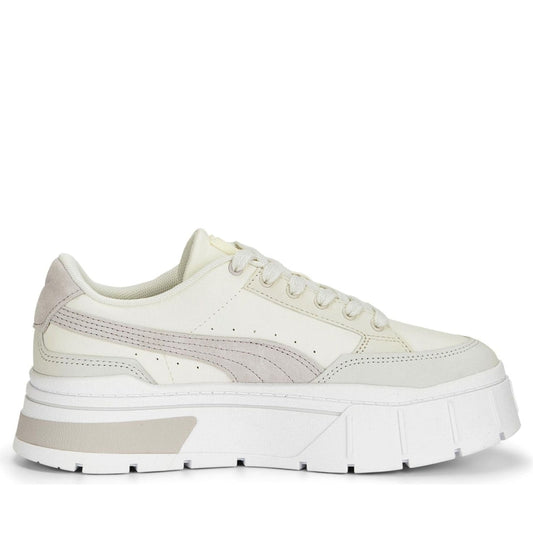 Puma womens marshmallow marble mayze stack luxe sport shoe | Vilbury London