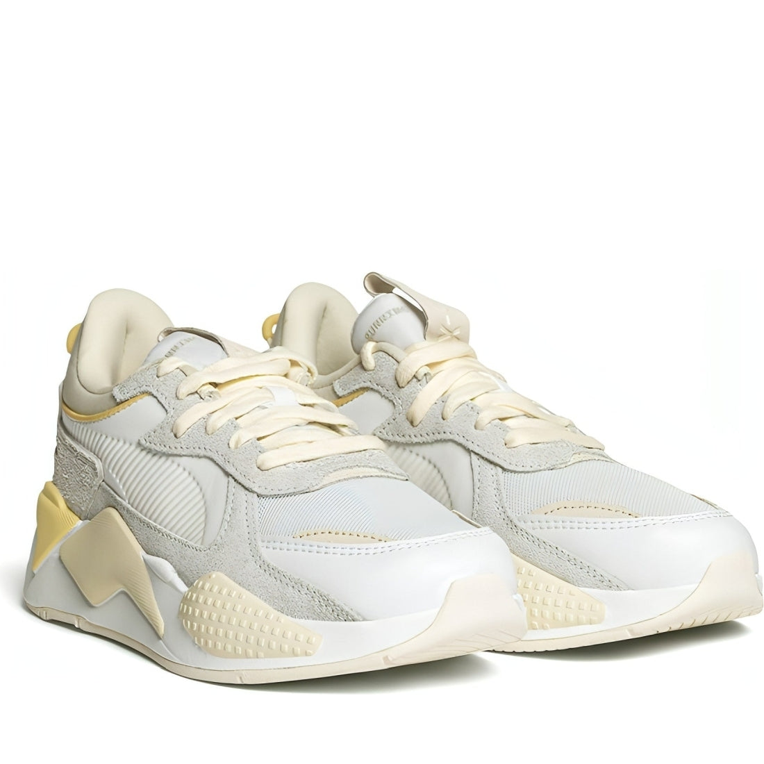 Puma womens white pristine gray rs-x thrifted sport shoe | Vilbury London