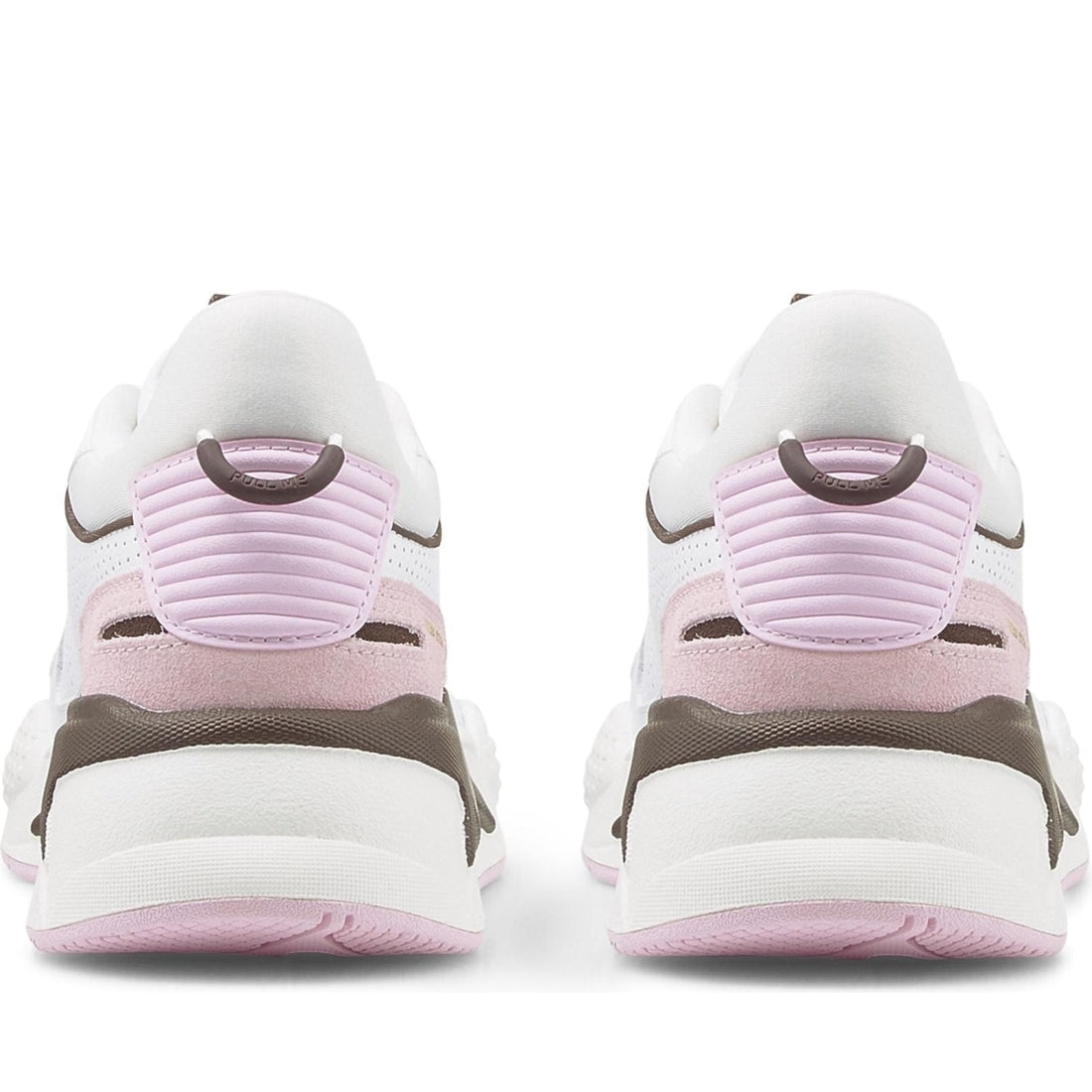 Puma womens white warm pearl rs-x preppy sport shoe | Vilbury London