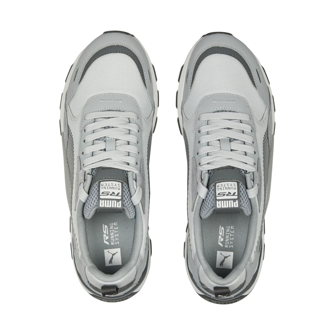 Puma mens light gray mid gray rs 3.0 sport shoe | Vilbury London