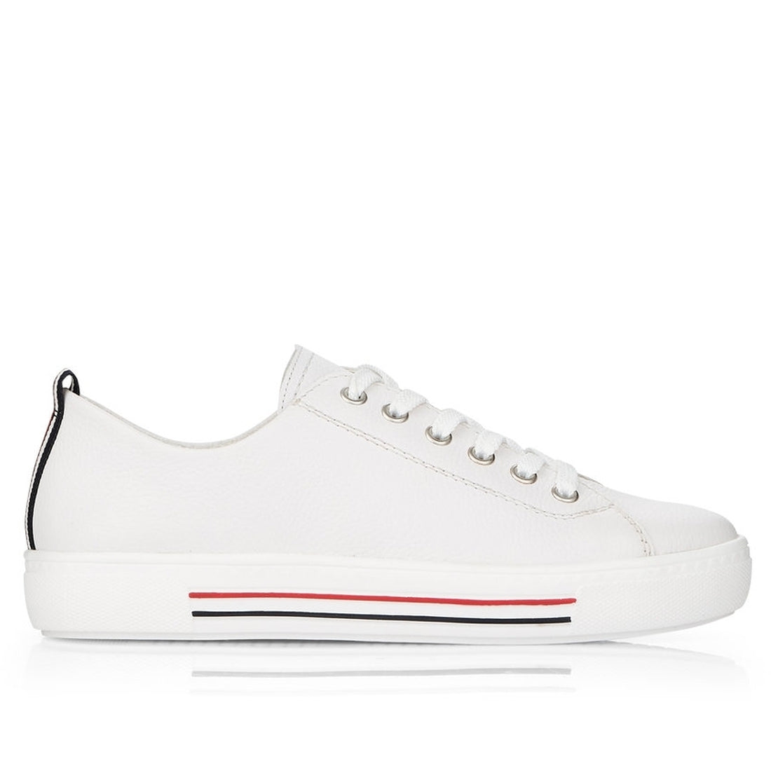 Remonte Womens white casual closed shoes | Vilbury London