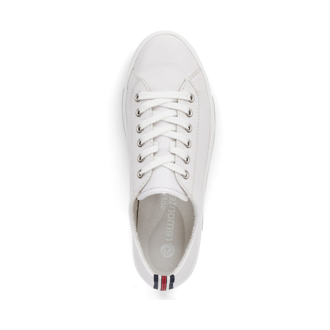 Remonte Womens white casual closed shoes | Vilbury London