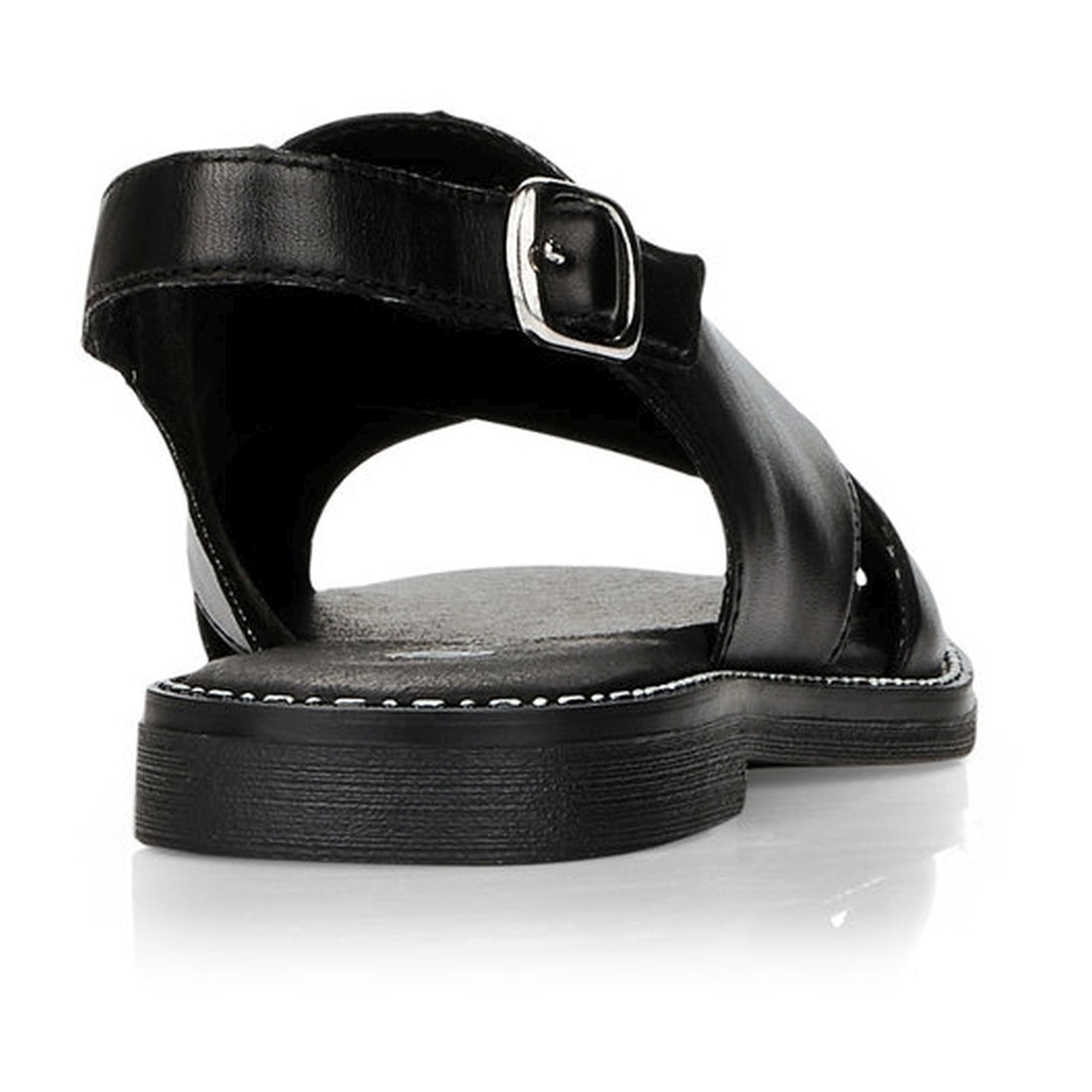 Remonte Womens black casual open sandals | Vilbury London