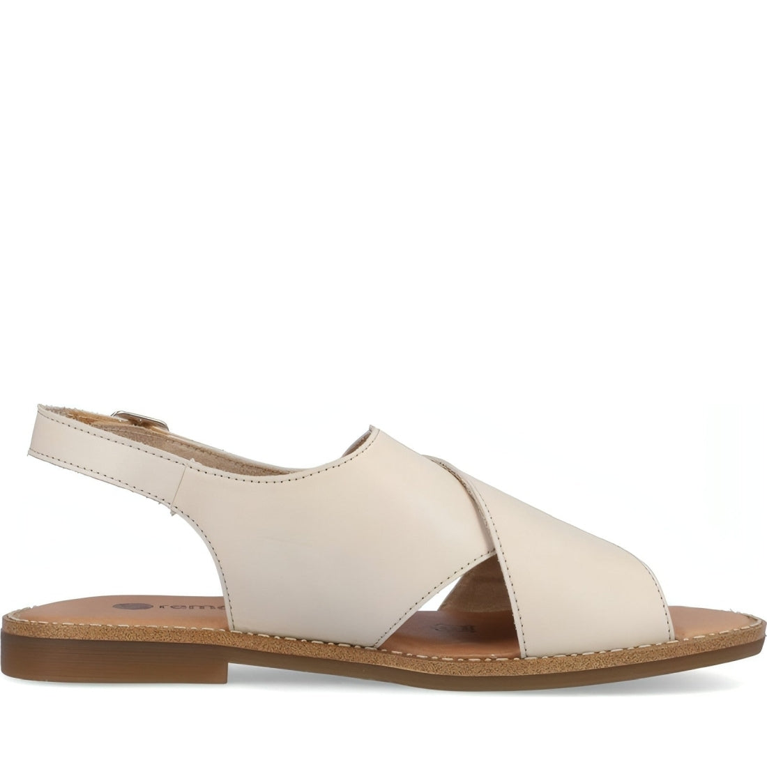 Remonte womens beige casual open sandals | Vilbury London
