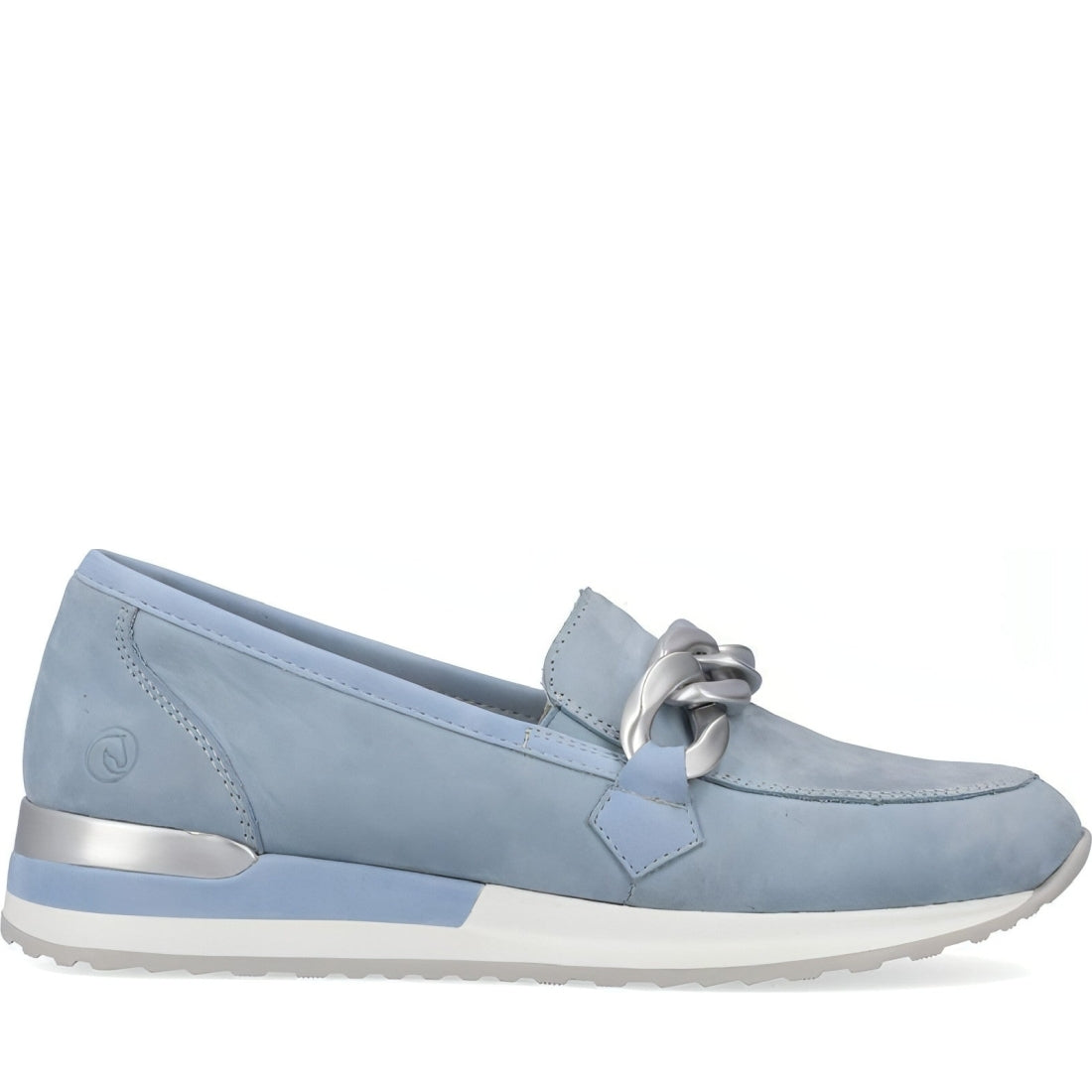 Remonte womens blue casual closed loafers | Vilbury London