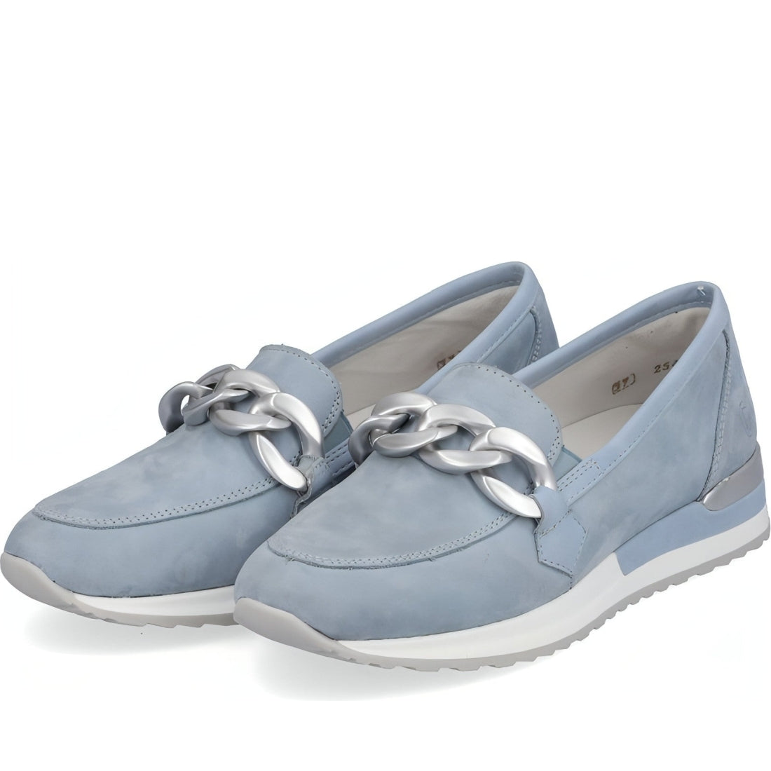 Remonte womens blue casual closed loafers | Vilbury London