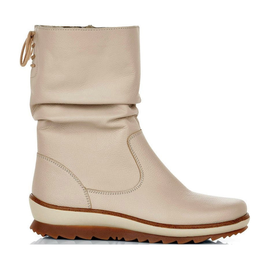 Remonte womens white casual closed booties | Vilbury London