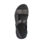 Rieker mens black casual open sandals | Vilbury London