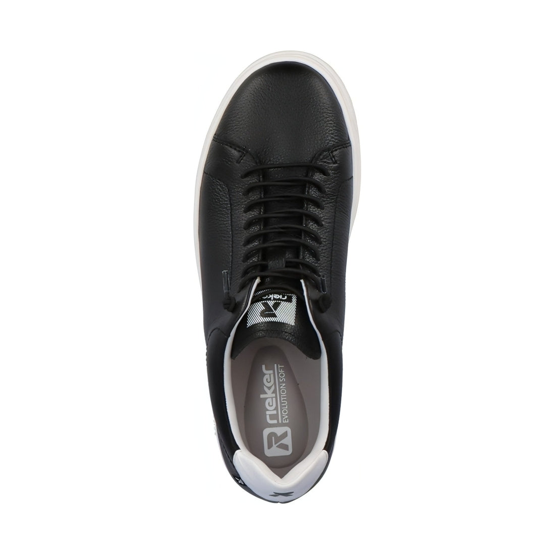 Rieker mens black casual closed sport shoe | Vilbury London