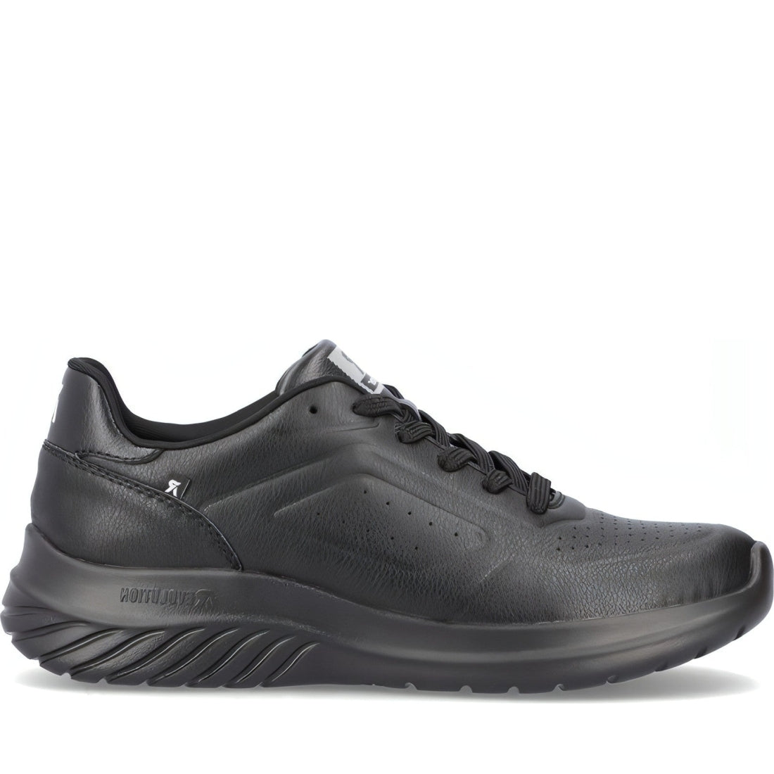 Rieker mens black casual closed sport shoe | Vilbury London