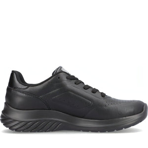 Rieker mens black casual closed sport shoe | Vilbury London