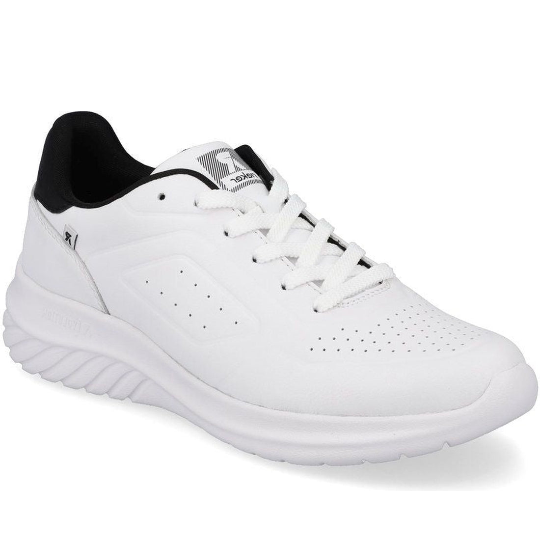 Rieker mens white casual closed sport shoe | Vilbury London