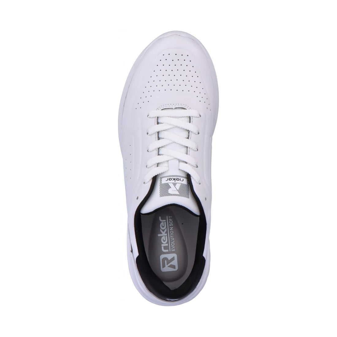 Rieker mens white casual closed sport shoe | Vilbury London