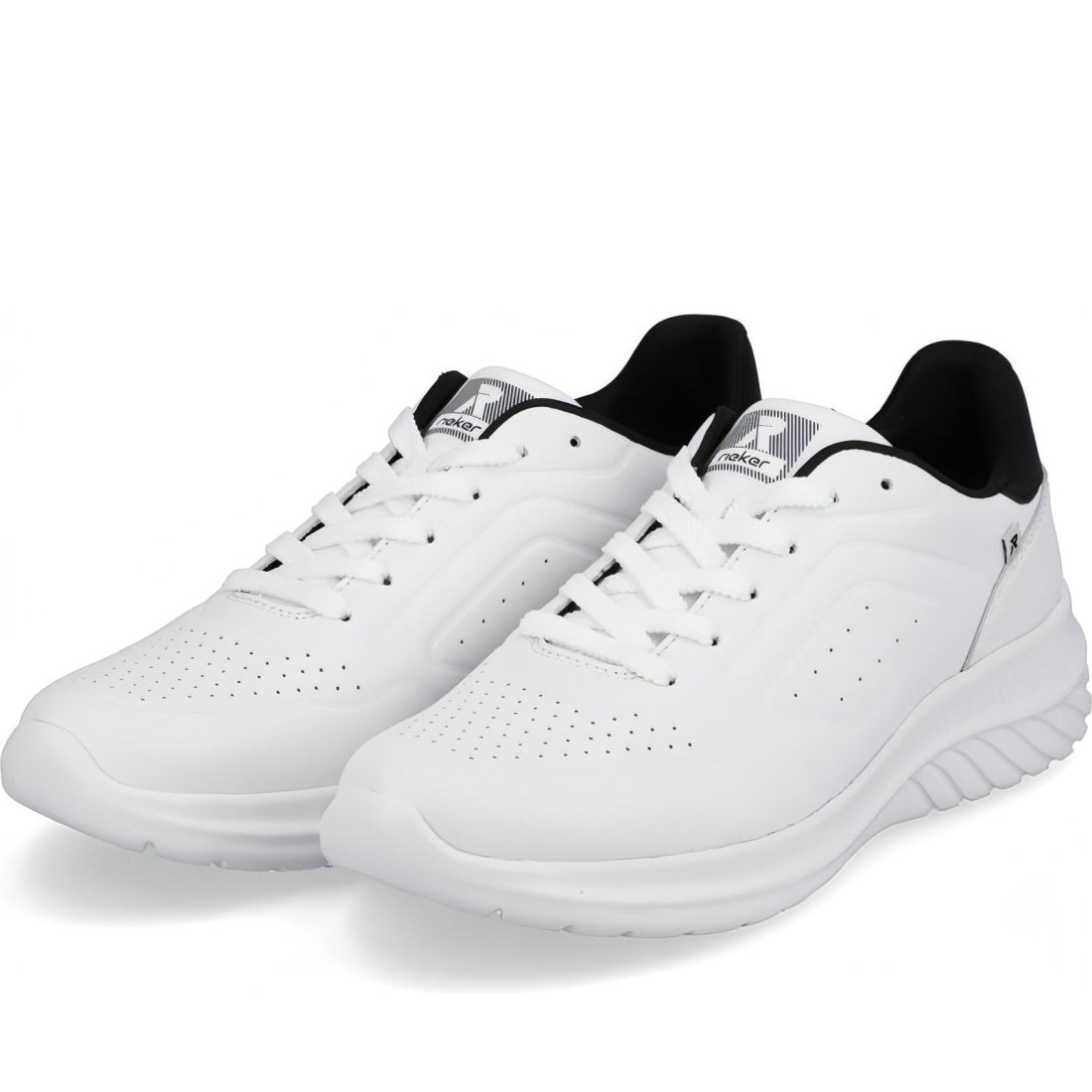 Rieker mens white casual closed sport shoe | Vilbury London