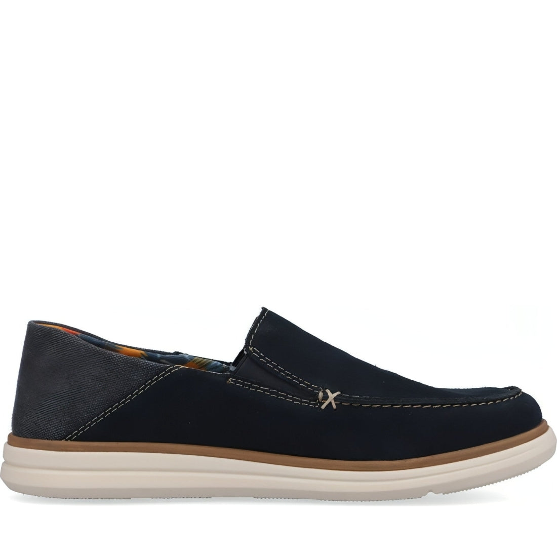 Rieker mens blue casual closed mocasins | Vilbury London