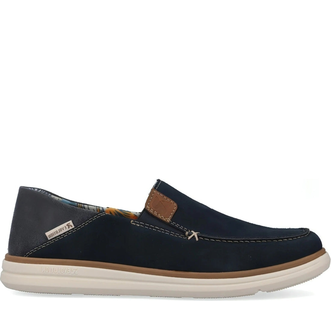 Rieker mens green casual closed mocasins | Vilbury London