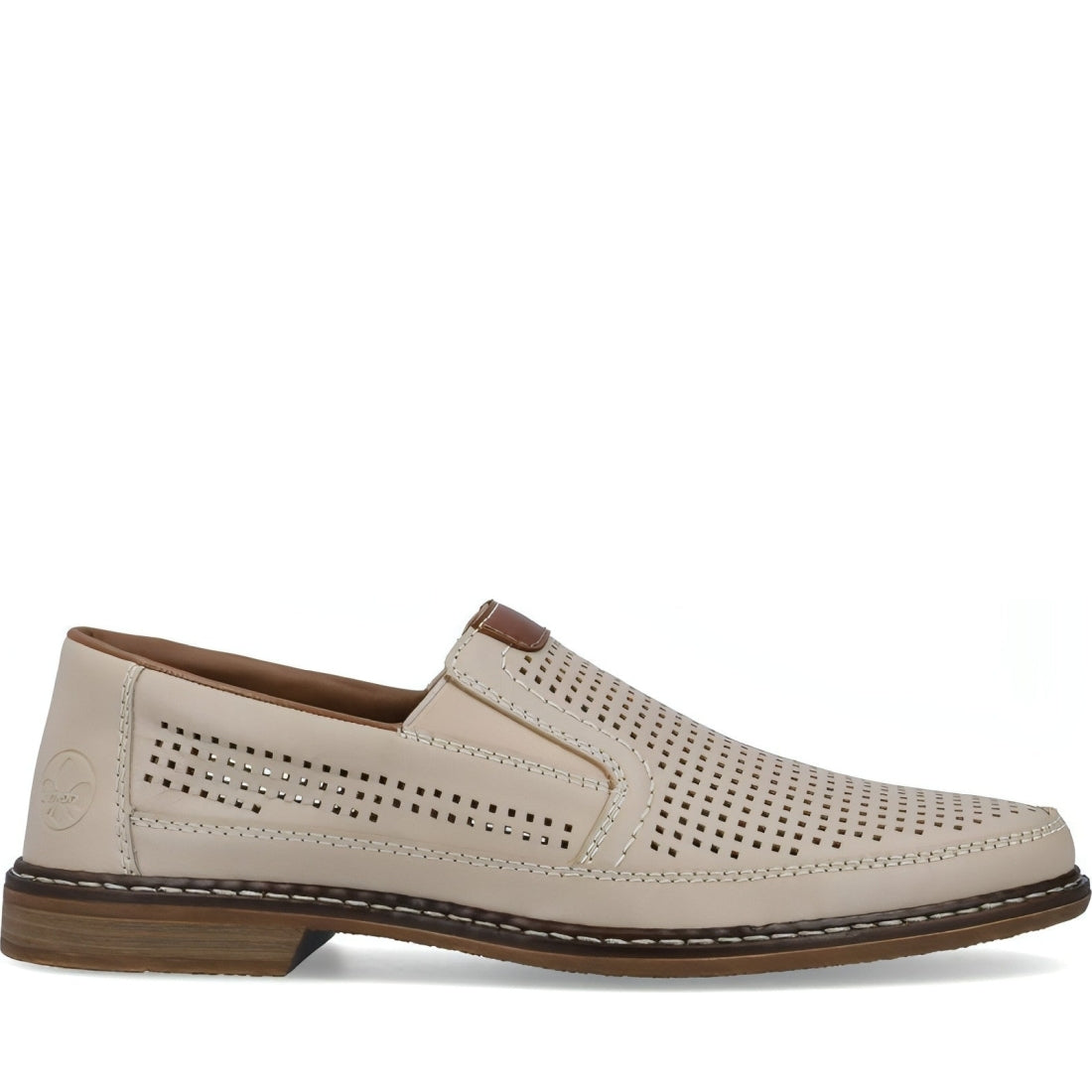 Rieker mens beige classic closed formal | Vilbury London