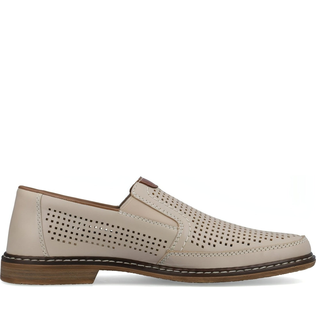 Rieker mens beige classic closed formal | Vilbury London