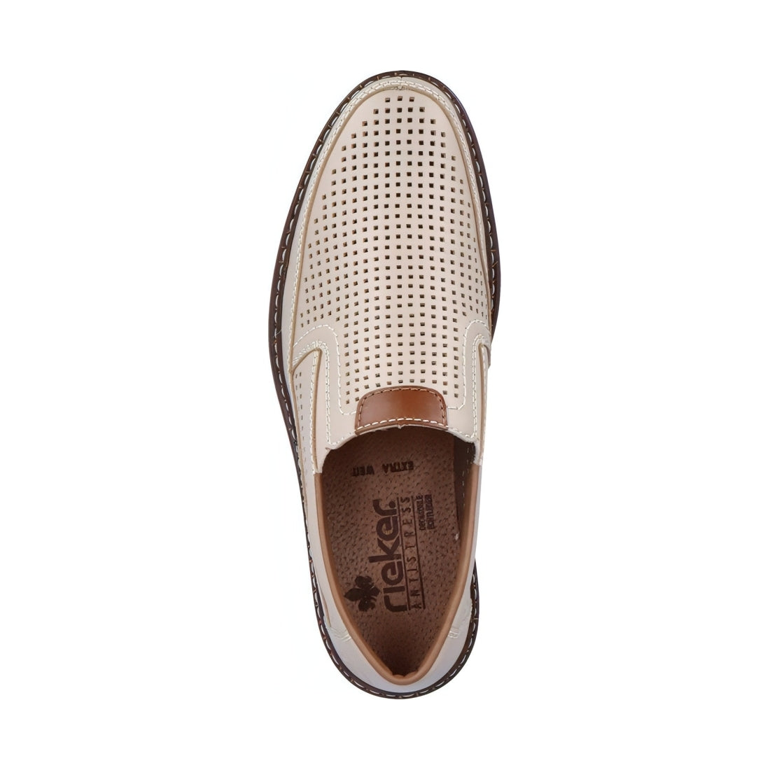 Rieker mens beige classic closed formal | Vilbury London