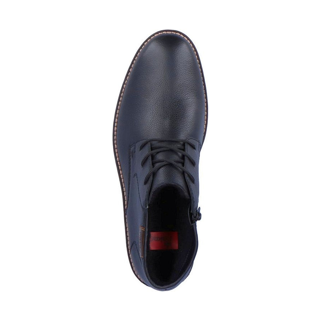 Rieker mens black casual closed booties | Vilbury London