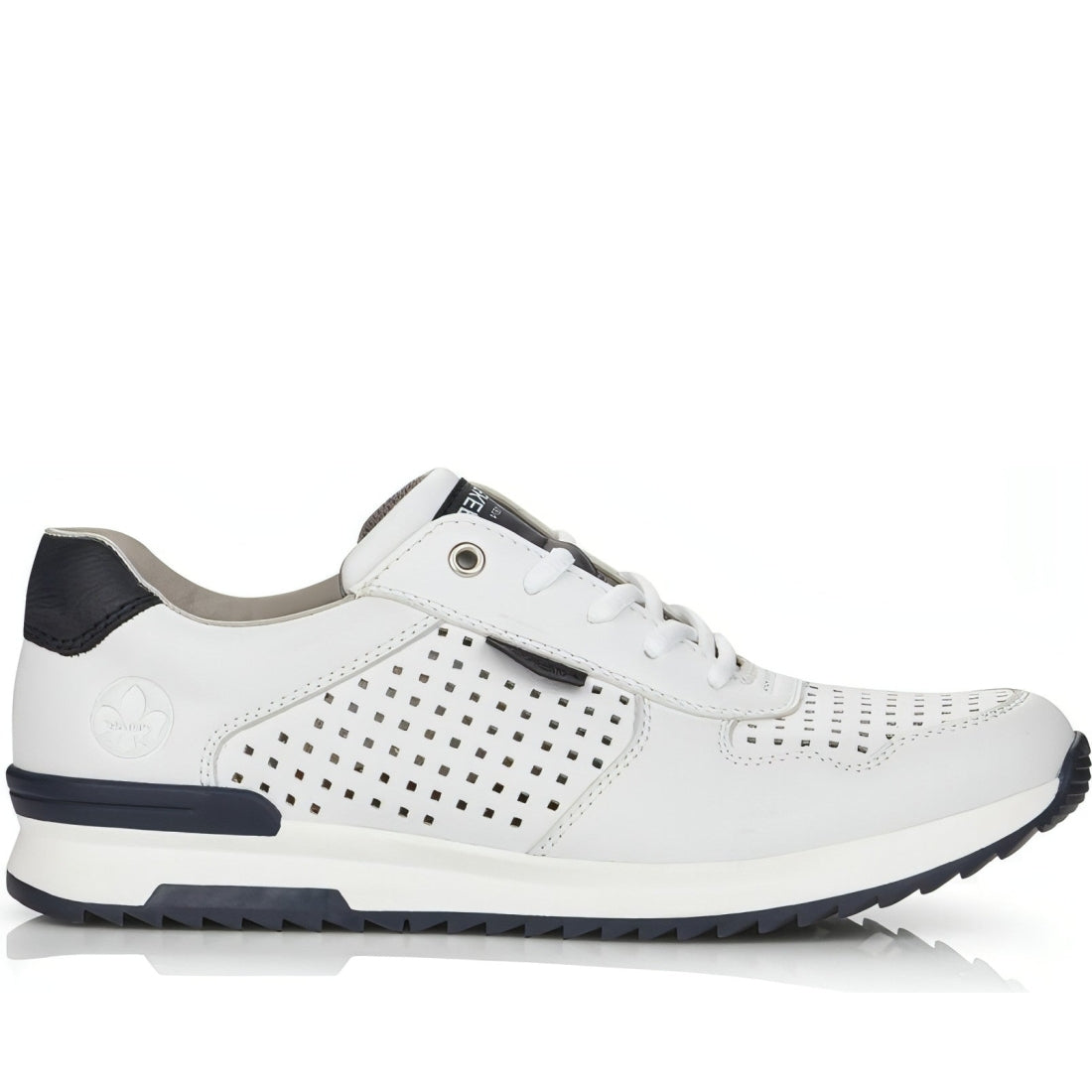 Rieker mens white casual closed sport shoe | Vilbury London