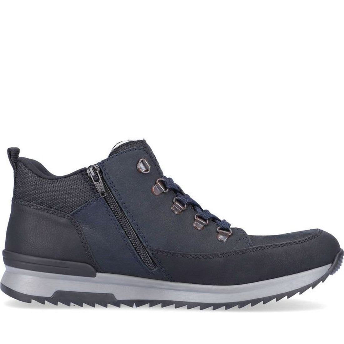 Rieker mens blue casual closed booties | Vilbury London